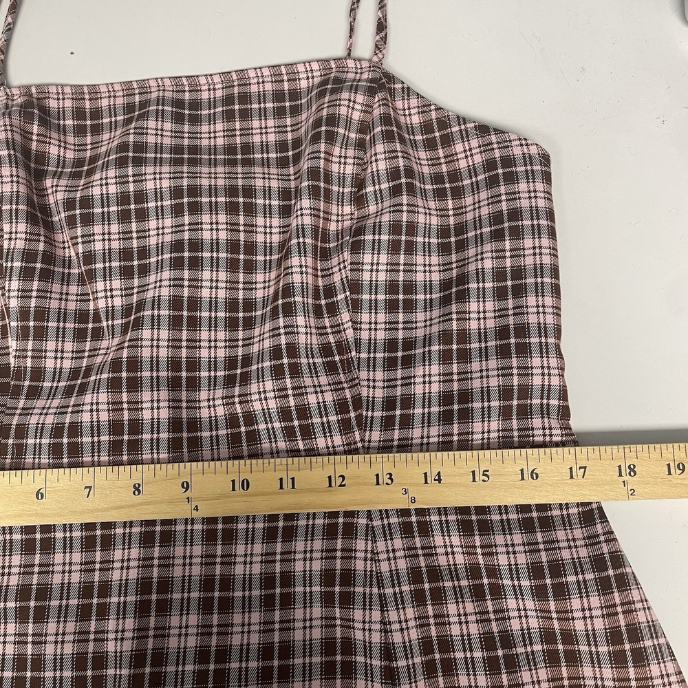 BP Mini Dress Womens Large Plaid Schoolgirl Y2K Coquette Twee Grunge 90s Preppy - Picture 11 of 11